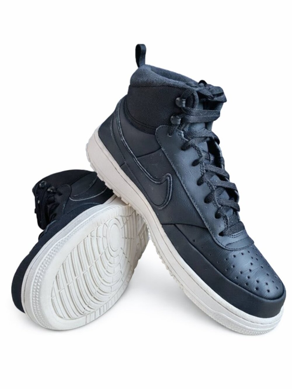 Nike Court Vision Mid Winter Sneaker Boots Black Phantom Men 11.5